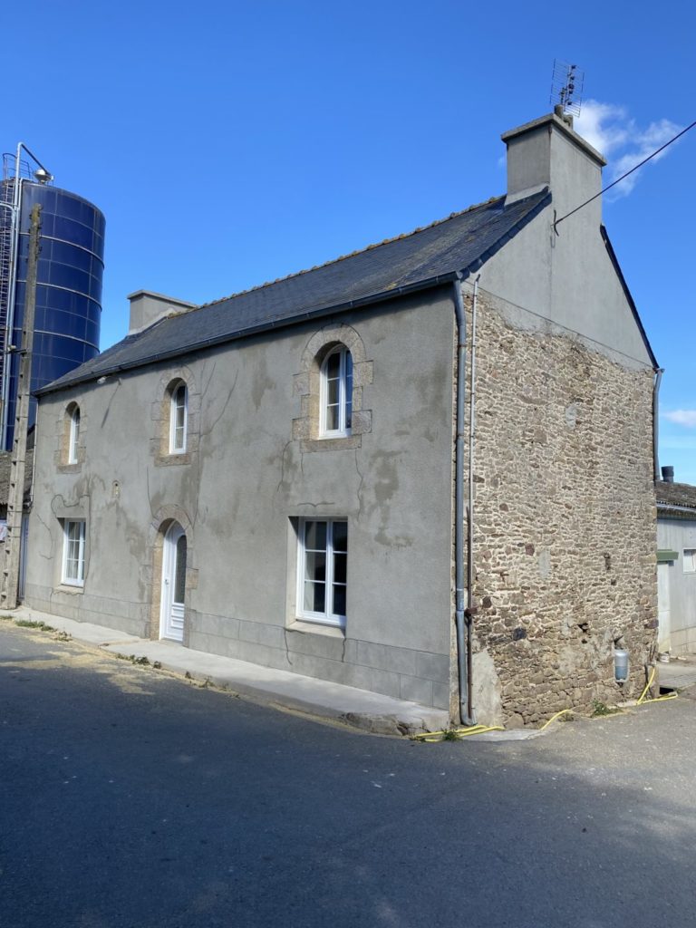 Nettoyage et hydrofuge facade et pignon Plouguin 2 - Réalisations - Morlaix Brest