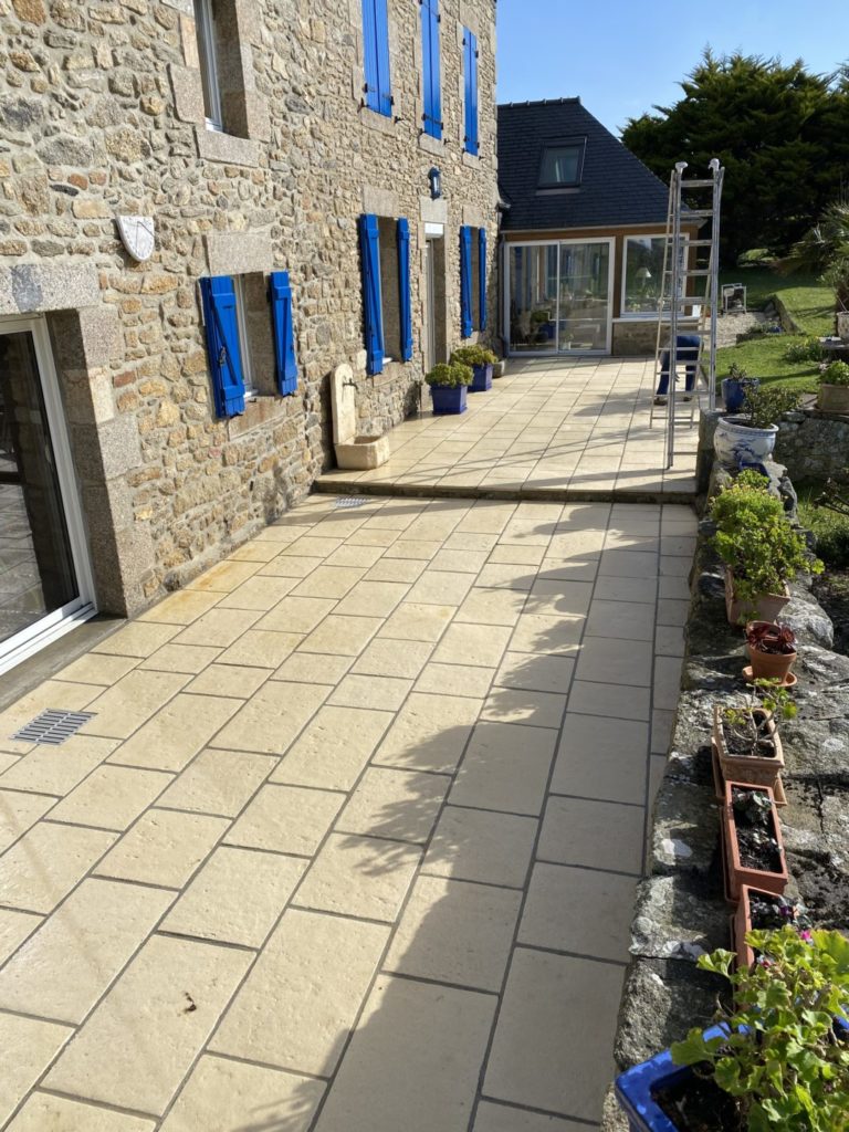 Nettoyage terrasse dallage Roscoff (2)