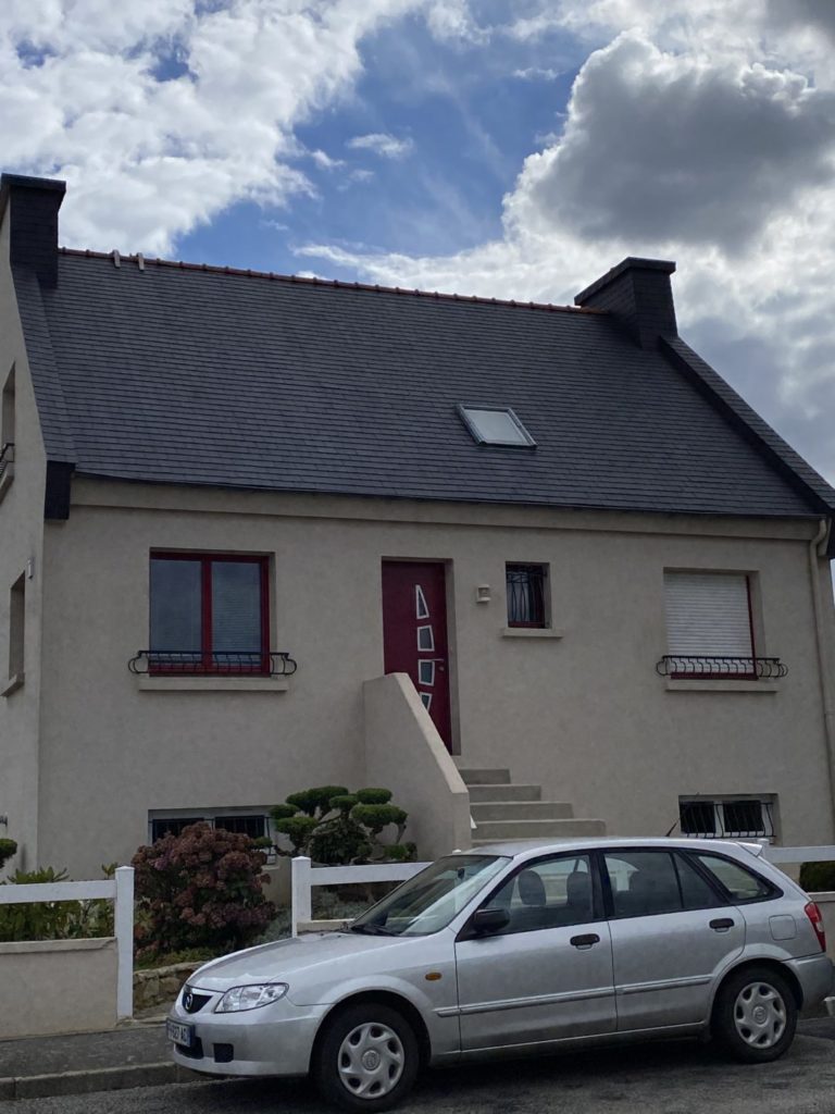 Pose de resine coloree et incolore - Travaux sur toiture - Morlaix Brest