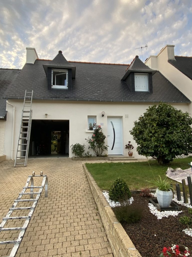 Pose de résine sur toiture Le Drennec (2)