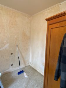 Pose papier peint et parquet Saint Sauveur 1 - Travaux intérieurs - Morlaix Brest