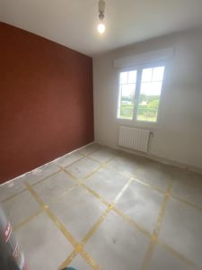 Pose parquet Lampaul Guimiliau 1 - Travaux intérieurs - Morlaix Brest