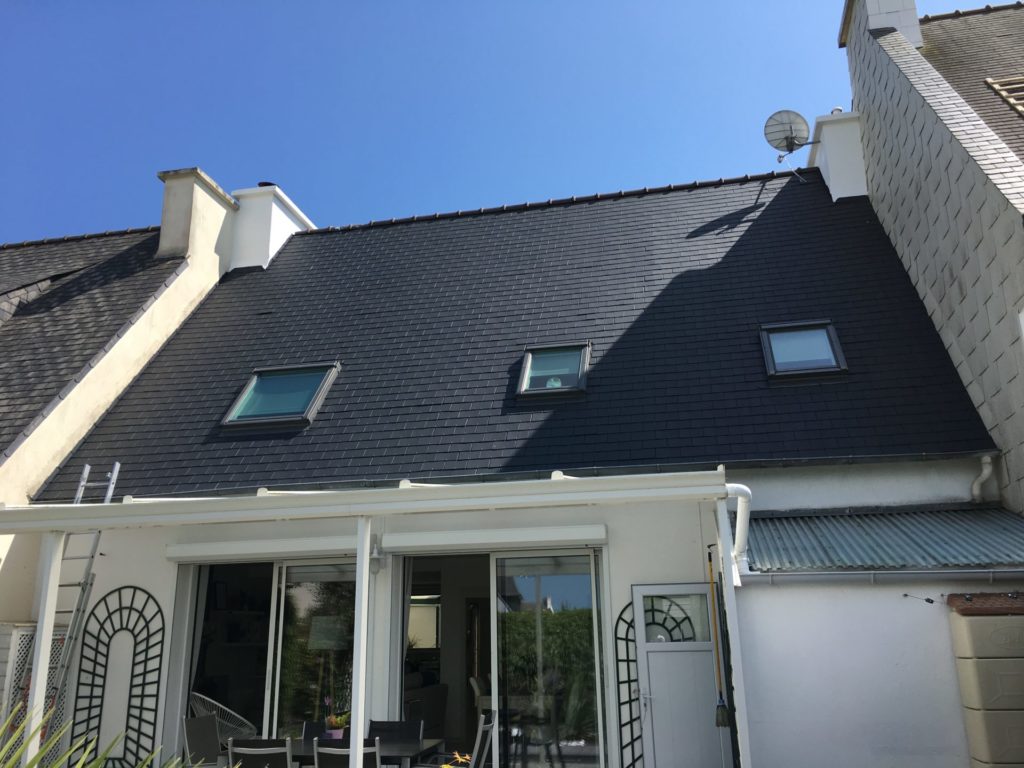 Pose resine toiture Lesneven 2 - Réalisations - Morlaix Brest