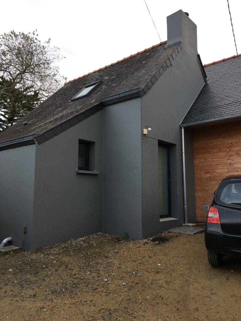 Ravalement facade et pignon Portsall 2 - Réalisations - Morlaix Brest