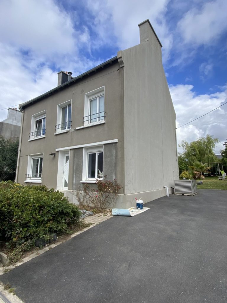 Ravalement façade pignon Kerlouan (1)