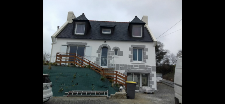 Ravalement maison complète Guimiliau (2)