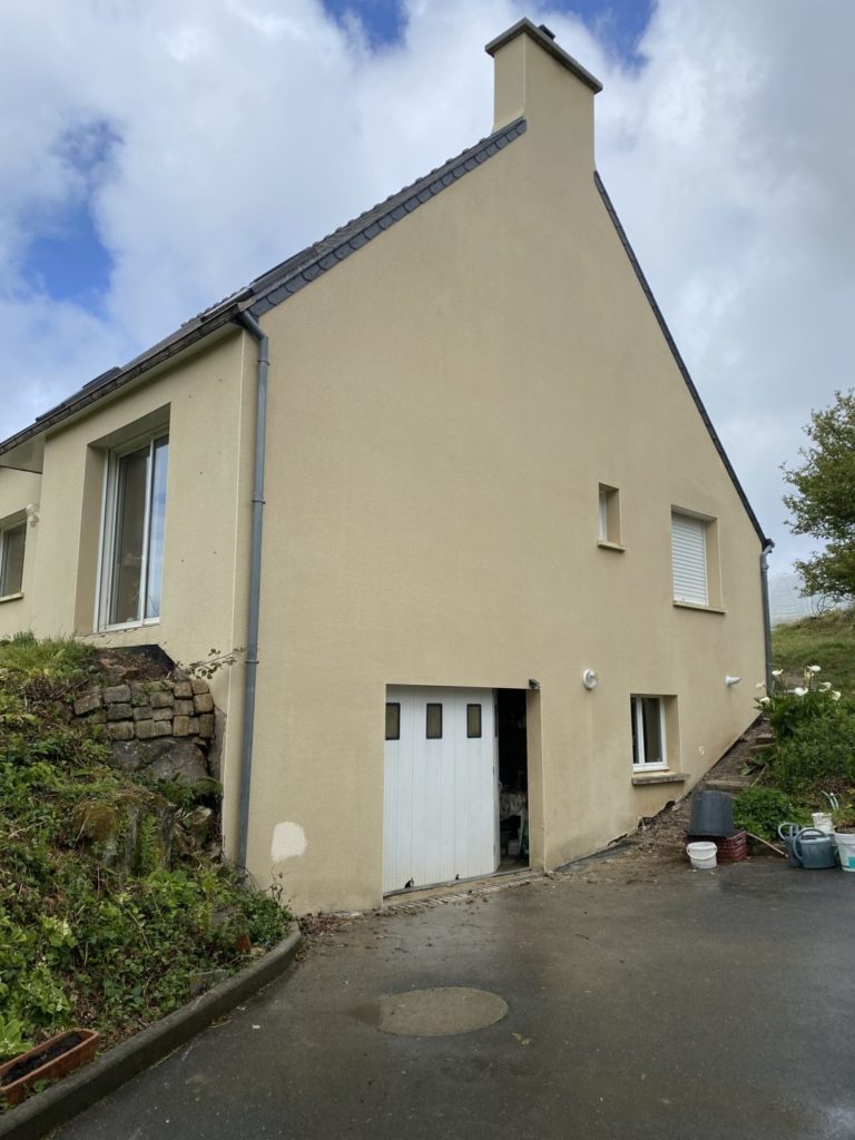 Ravalement pignon Huelgoat (2)