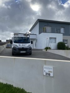 Revetement bois composite facade Saint Pabu 1 - Ravalement - Morlaix Brest
