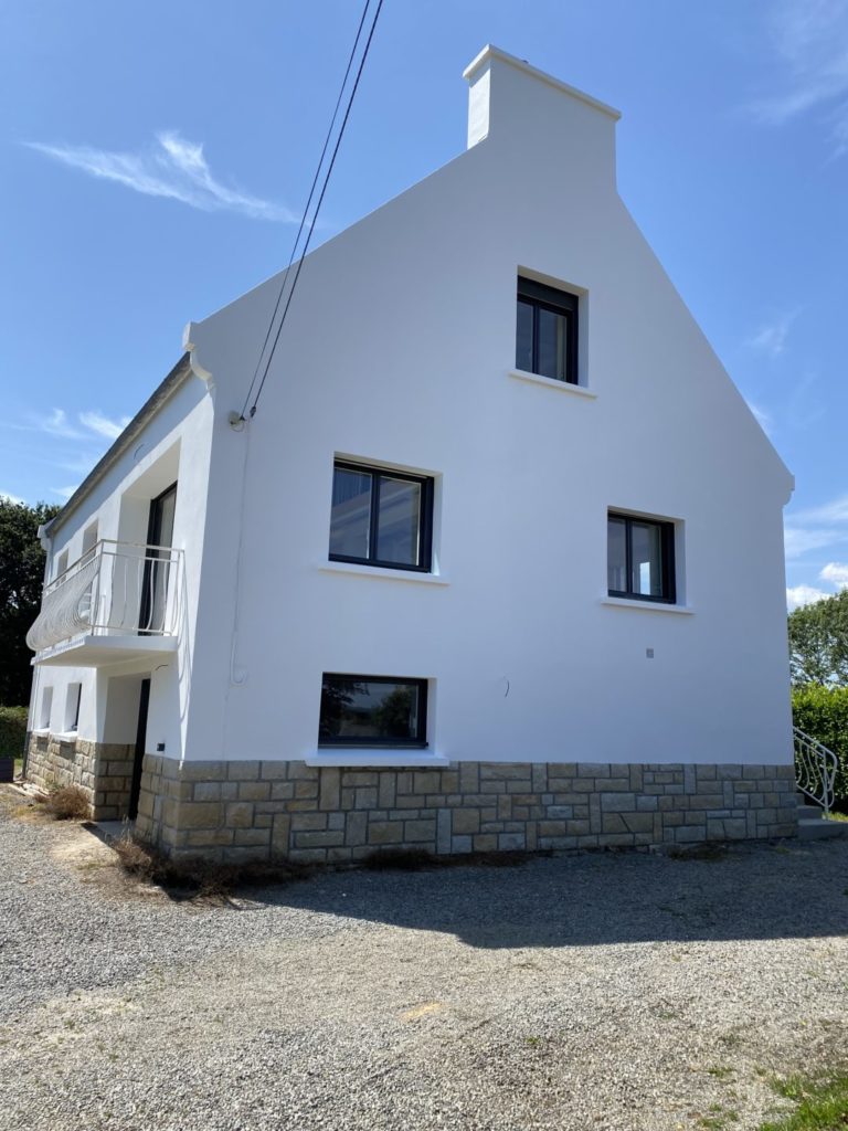 Ravalement facade hydrofuge sur pierres de taille Plougastel Daoulas 3 - Accueil - Morlaix Brest